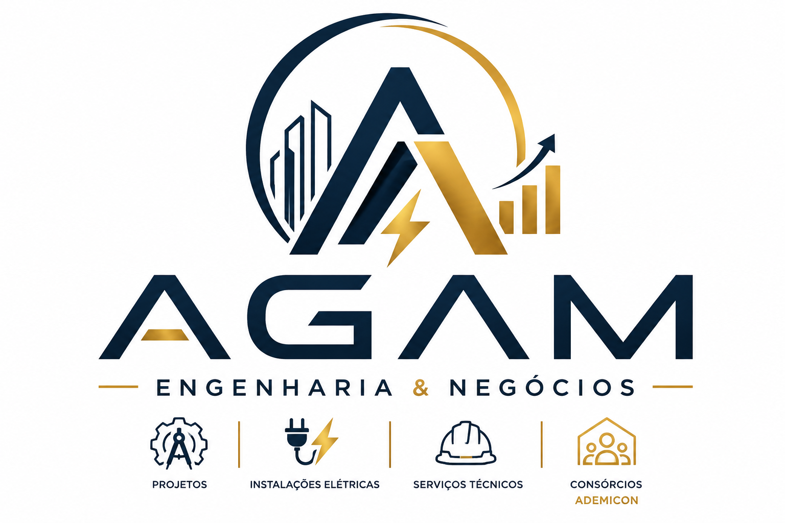 Logotipo AGAM Engenharia & Negócios